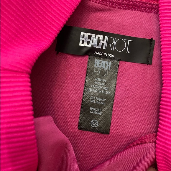 New! Beach Riot Emmy be mine colorblock high waisted bottom 24910 - Picture 6 of 9